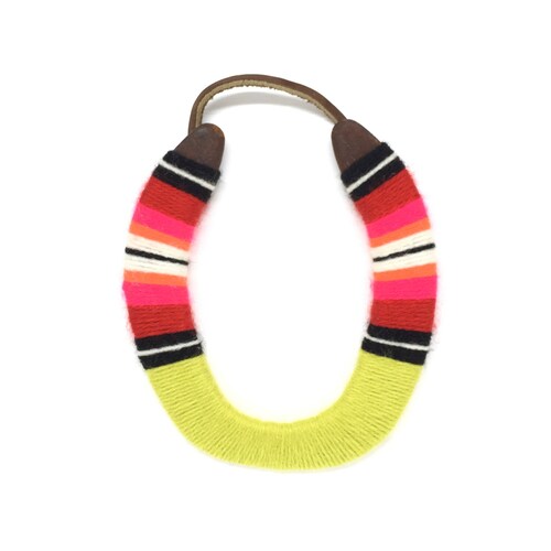 Neutral Lucky Yarn Wrapped Horseshoe Shades of Grey Etsy