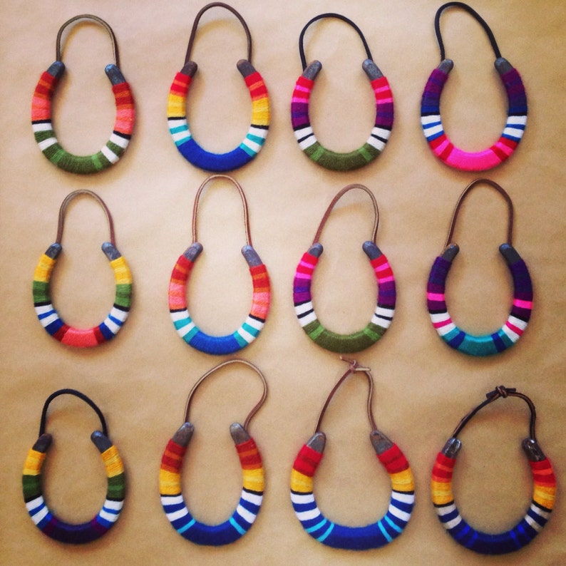 Lucky Yarn Wrapped Horseshoe Etsy