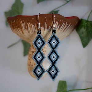 Handmade Perlen Ohrringe | Baumeln Tropfen Ohrringe | Perlen Ohrringe | Rocailles Perlen Ohrringe