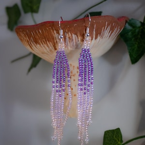 Handmade Perlen Ohrringe | Baumeln Tropfen Ohrringe | Perlen Ohrringe | Rocailles Perlen Ohrringe