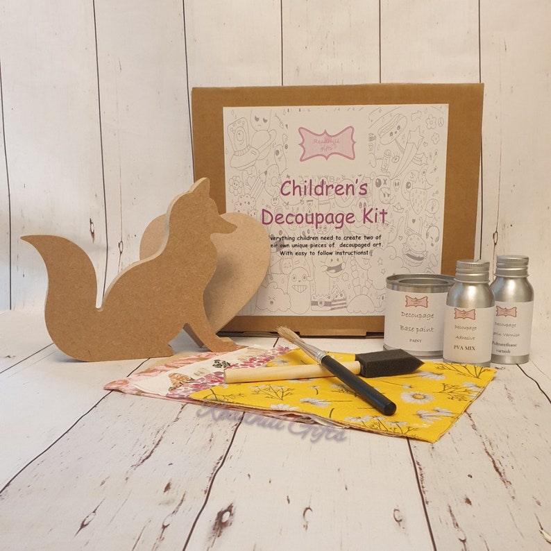 Childrens Decoupage Kits Etsy UK