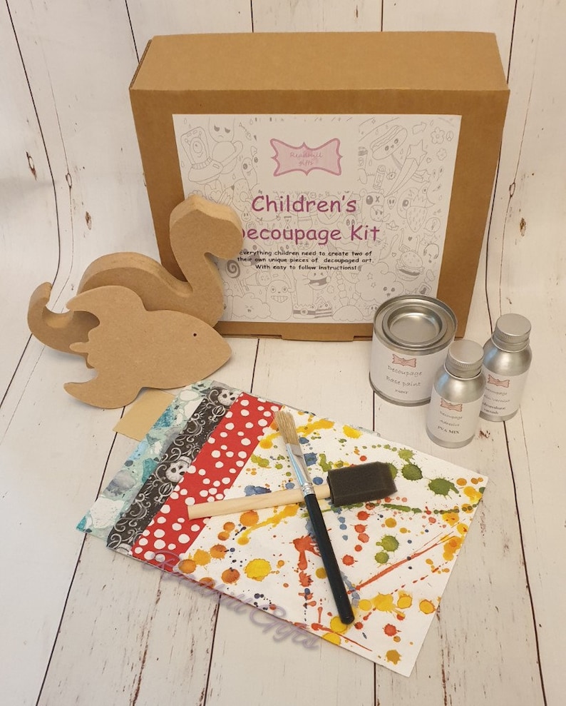 Childrens Decoupage Kits Etsy UK