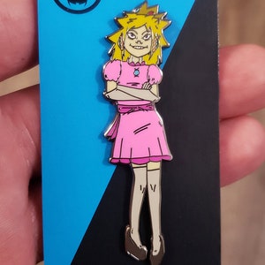 Gorillaz x Mario Noodle/Peach pin