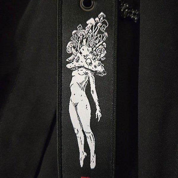 Mushroom girl and angel Jet tag (key chain)