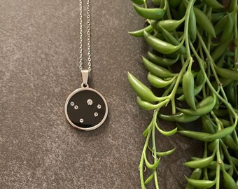 Libra Zodiac Necklace, Silver Constellation Necklace, Star Sign Necklace, Astrology Necklace, Zodiac Sign, Zodiac Jewelry