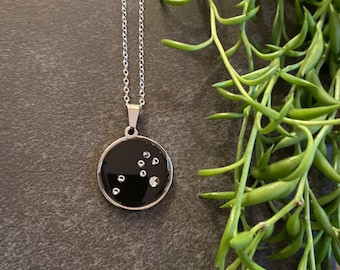 Leo Zodiac Necklace, Silver Constellation Necklace, Star Sign Necklace, Astrology Necklace, Zodiac Sign, Zodiac Jewelry, Starsign Jewelry