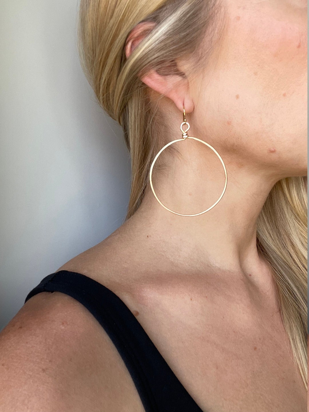 Elli GEO MINIMAL - Ohrringe - Rosegold-coloured