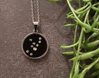 Virgo Zodiac Necklace, Silver Constellation Necklace, Star Sign Necklace, Astrology Necklace, Zodiac Sign, Zodiac Jewelry