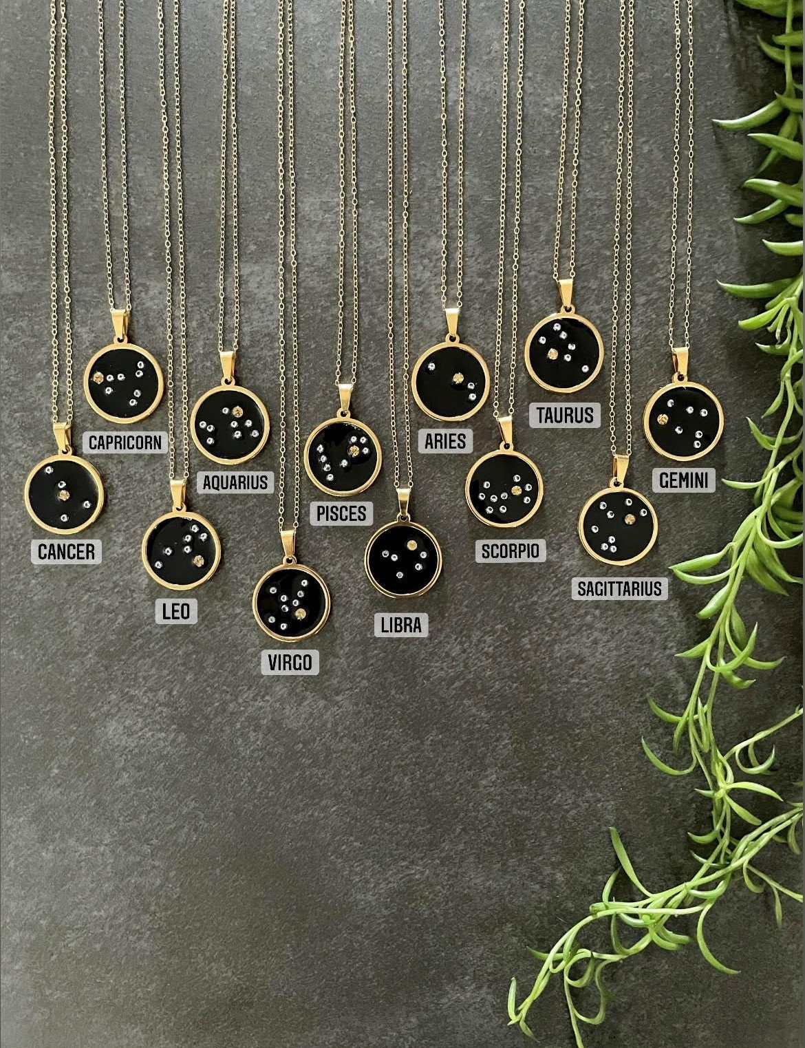 Zodiac Necklace, Gold Constellation Necklace, Star Sign Necklace, Astrology Necklace, Zodiac Sign, Zodiac Jewelry, Starsign Jewelry