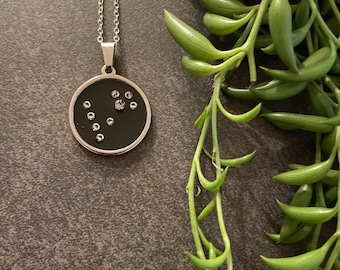 Pisces Zodiac Necklace, Silver Constellation Necklace, Star Sign Necklace, Astrology Necklace, Zodiac Sign, Zodiac Jewelry