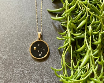 Gemini Zodiac Necklace, Gold Constellation Necklace, Star Sign Necklace, Astrology Necklace, Zodiac Sign, Zodiac Jewelry