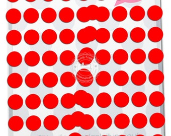 Bügelbild 100 Punkte Konfetti 11 mm dots Flockfolie Aufbügler Applikationen Bügelsticker für Stoffe Textilien Kinder zum Aufbügeln Flicken