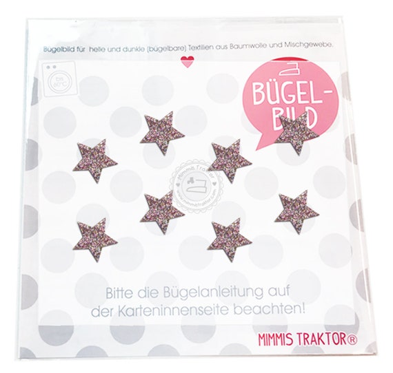 Farbe:1 Mimmis Traktor/® GLITZER B/ügelbild Wunschzahl 10 cm NEONPINK