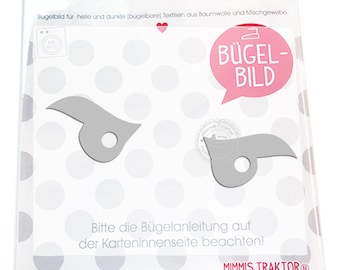 Bügelbild Reflektor NINJA-Augen 13 cm x 3 cm SILBER Aufbügler Applikationen Bügelsticker für Stoffe Textilien Kinder zum Aufbügeln Flicken