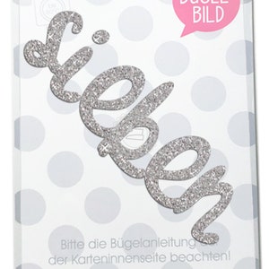 GLITZER Bügelbild Geburtstag Schriftzug Aufbügler Applikationen Bügelsticker für Stoffe Textilien Kinder zum Aufbügeln Flicken image 7