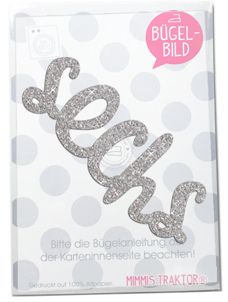 GLITZER Bügelbild Geburtstag Schriftzug Aufbügler Applikationen Bügelsticker für Stoffe Textilien Kinder zum Aufbügeln Flicken image 6