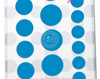 Bügelbild 20 Konfetti Punkte Farbwahl FLEXFOLIE Übereinanderbügeln Aufbügler Applikation Bügelsticker Stoff Textilien Aufbügeln