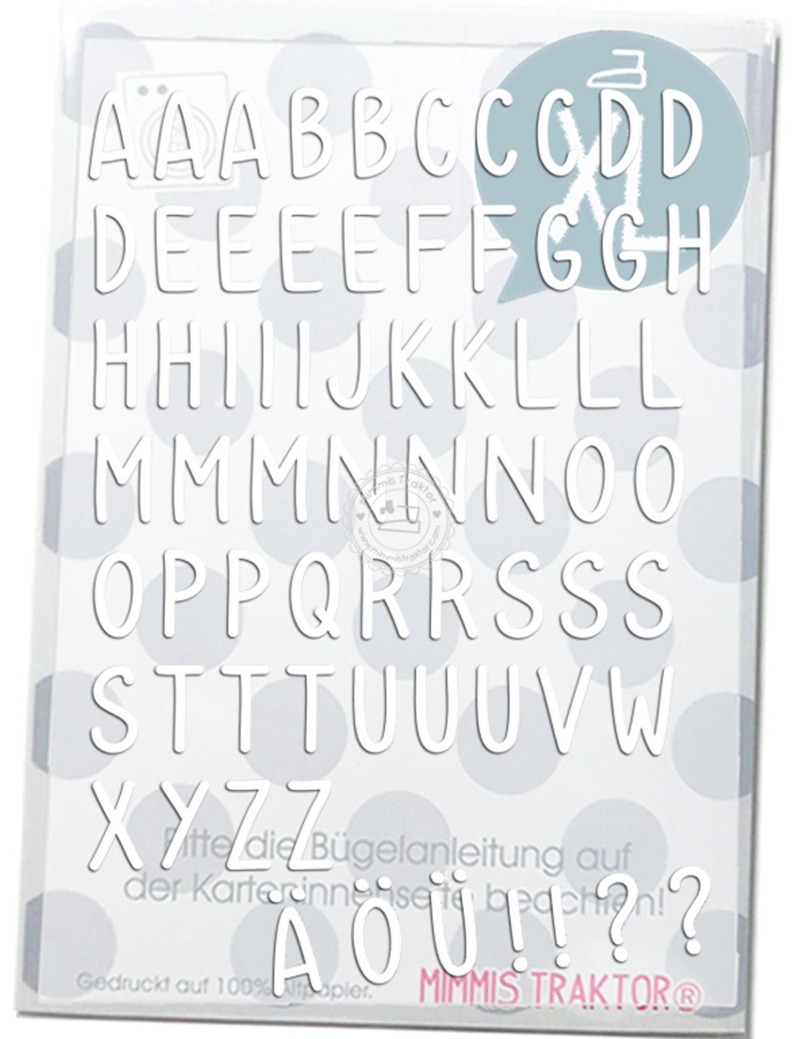 Bügelbild 'Ich Bin …' Mit Stern – Flockfolie, Blau, Made In Austria, Für Textilien & Kleidung