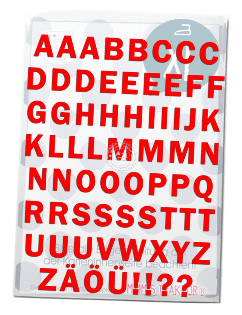 Bügelbild Buchstaben abc 3 cm Druckschrift Alphabet Flockfolie Aufbügler Applikationen für Stoffe Textilien zum Aufbügeln Flicken image 4