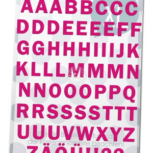 Bügelbild Buchstaben abc 3 cm Druckschrift Alphabet Flockfolie Aufbügler Applikationen für Stoffe Textilien zum Aufbügeln Flicken image 1