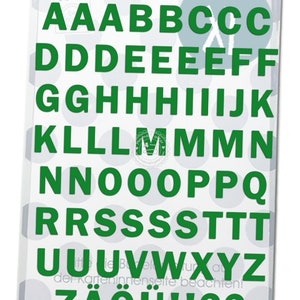 Bügelbild Buchstaben abc 3 cm Druckschrift Alphabet Flockfolie Aufbügler Applikationen für Stoffe Textilien zum Aufbügeln Flicken image 2