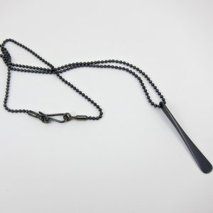 necklace for men, unisex necklace, forged silver necklace