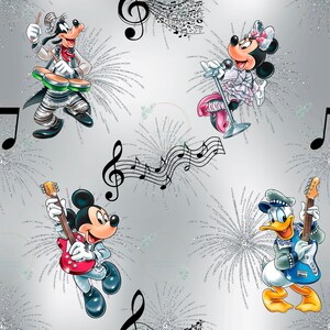 Mouse Seamless File, Seamless Pattern, Fabric, Digital Paper, Mouse,  Mouse Cartoon, Minnie, Mickey, Goofy