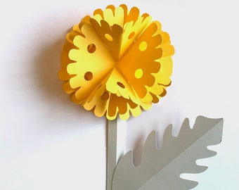 Pop-up 3D Flower greetings card