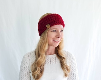 Haymarket Head Warmer - Poppy - Ear Warmer - Red