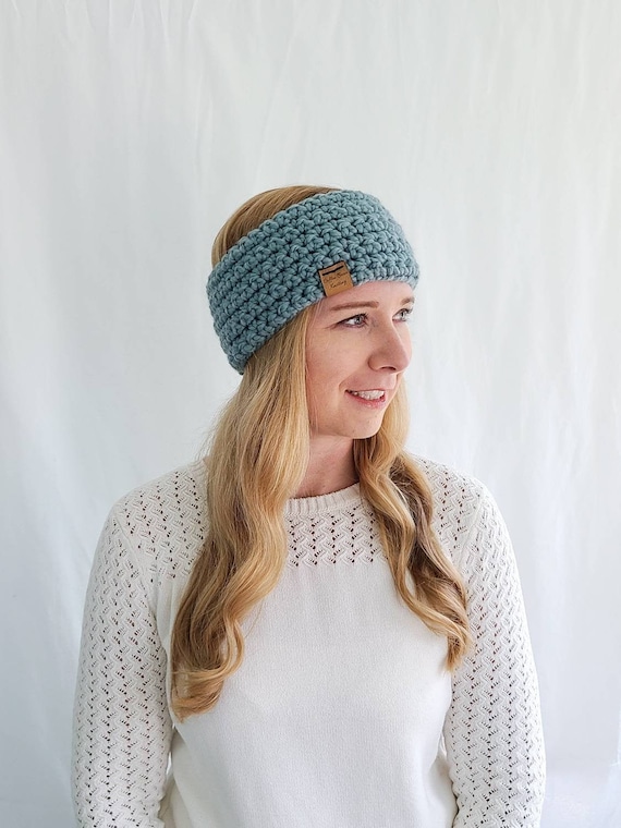 Haymarket Head Warmer - Sea Glass - Ear Warmer - Etsy display picture 3