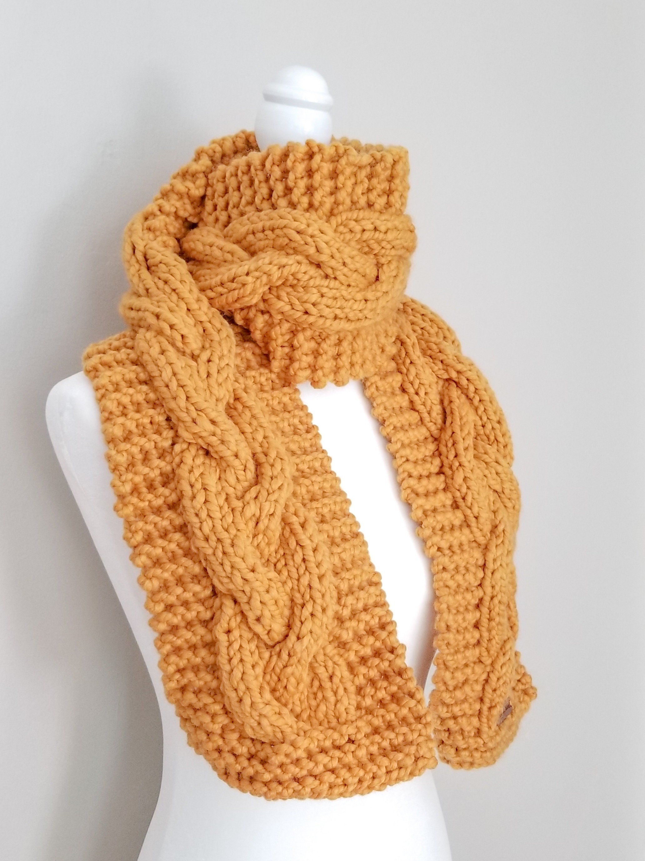 Knitting Pattern For Cable Scarf