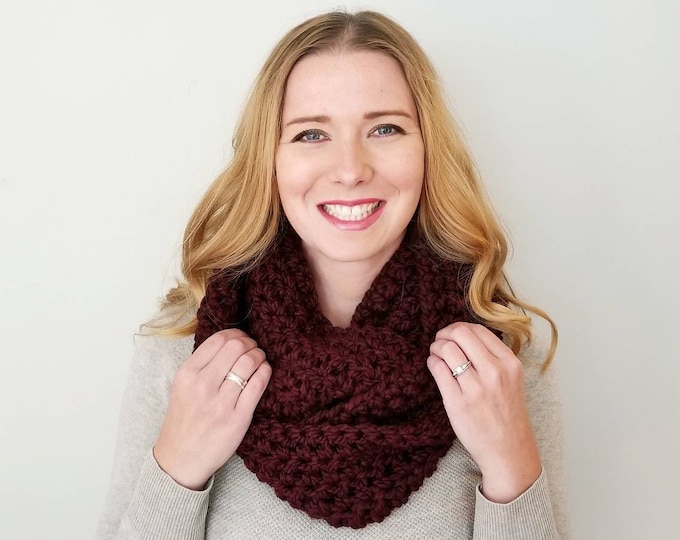 Infinity Scarf - Claret - Sutherland Scarf