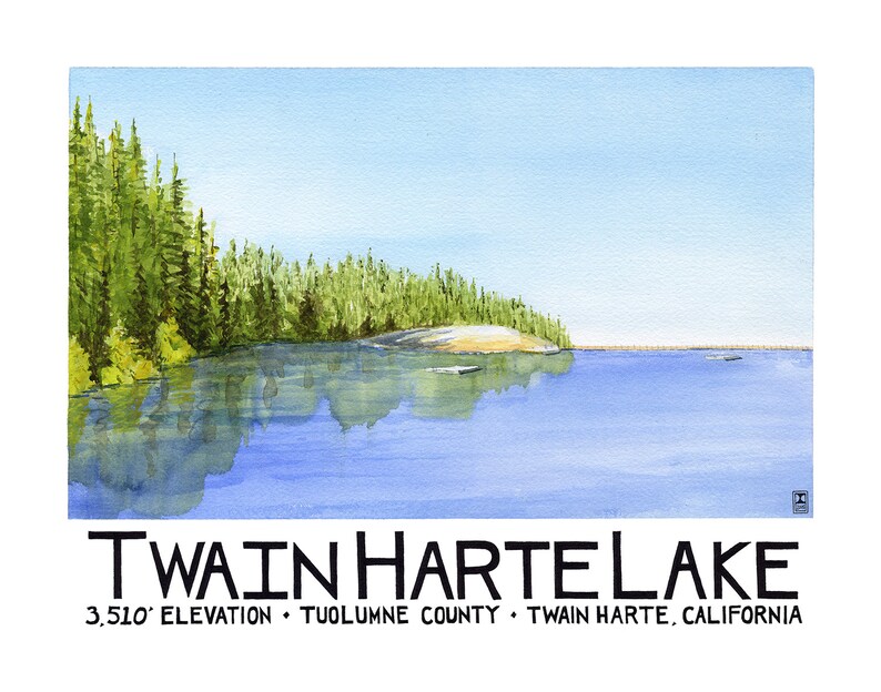 Twain Harte Lake Etsy