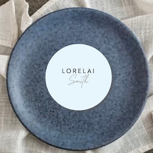 Round place cards, wedding placecard coasters, modern round placecard, circle place cards, guest name cards STOCKHOLM
