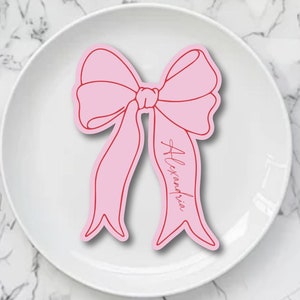 Tarjetas de lugar con lazo, posavasos para despedida de soltera, tarjetas de lugar con cinta, tarjetas con los nombres de los invitados, tarjetas de lugar con lazo y cinta para baby shower