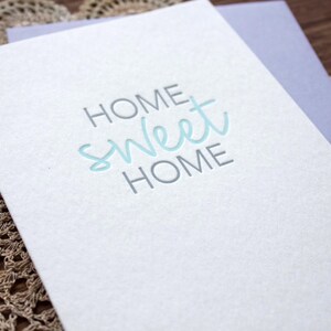 Home Sweet Home Letterpress Housewarming Card image 1