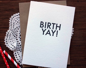 Letterpress Birthday Birthyay Card