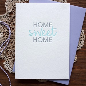 Home Sweet Home Letterpress Housewarming Card image 2