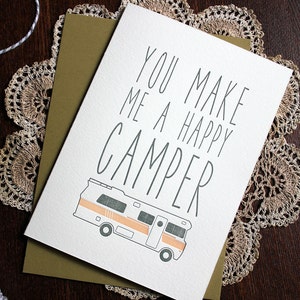 Letterpress Love and Camper Card Valentine's Day image 4