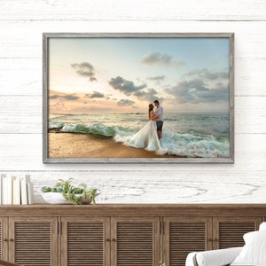 Custom Wood Framed Photo, Framed Photography Wall art, Wedding Photo, Family Photos, Kid Photos, Wedding Gift, Beautiful Hand Crafted Frames