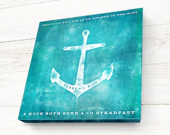 Anchor Bible Verse Etsy