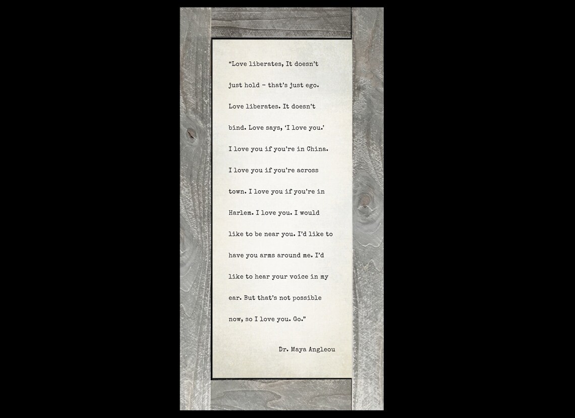 Framed Personalized Canvas Poem Long Poem Custom Poem Print Etsy