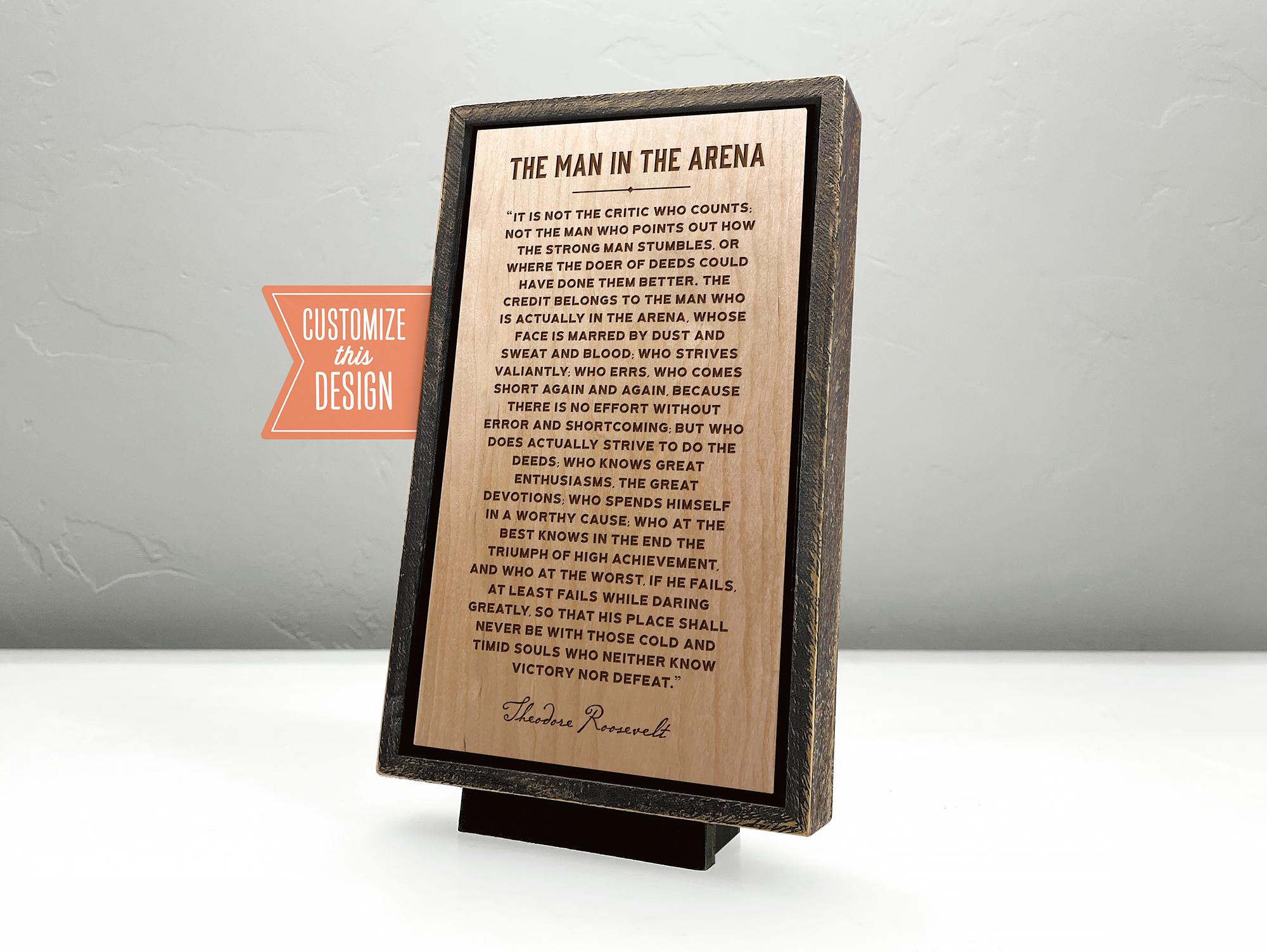 Mini Wood Block Sign - Life Is Short Rustic Shelf Sitter 4.25x2.75 Inches