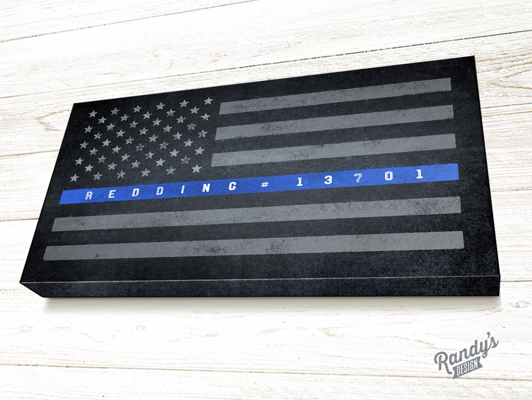 Custom Police Officer Gift, Police Academy Graduation Gift, Thin Blue ...