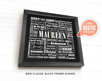 Personalized Word Art, Custom Word Art, Framed Word Art, Word Cloud Gift, Life Story, Word Cloud Canvas, Personalized Gift for him or her