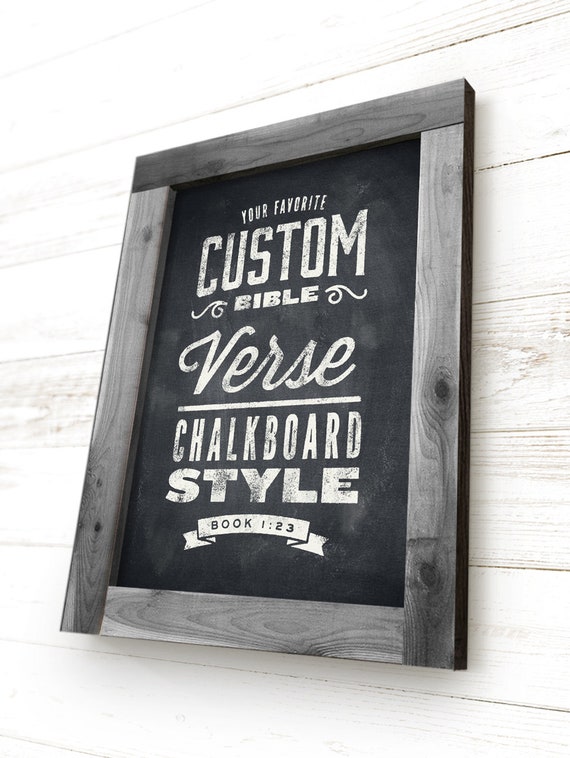 Framed Bible Verse Barn Wood Verse Sign Scripture Wall Art Etsy
