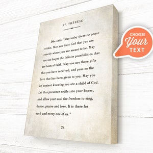 Custom Quote Canvas, Poem on Canvas, Premium Heavyweight Custom Canvas, Stretched onto Wood Stretcher Bars, NO CHARACTER LIMIT image 1