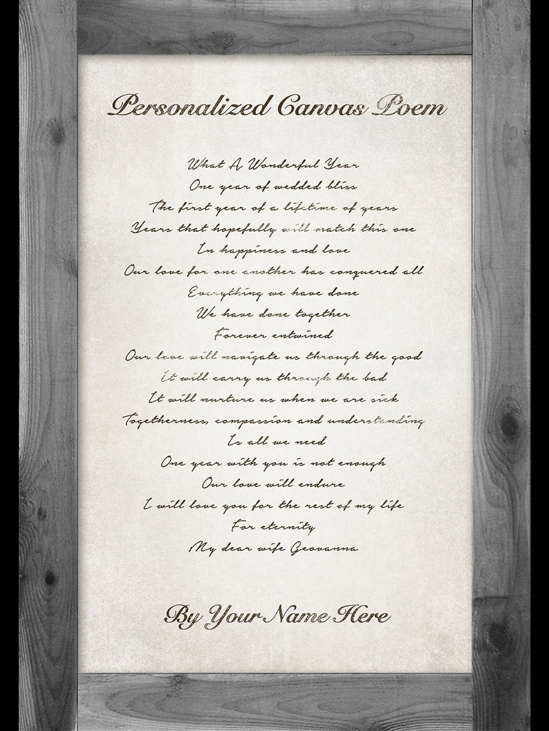 Write a personalized poem picture