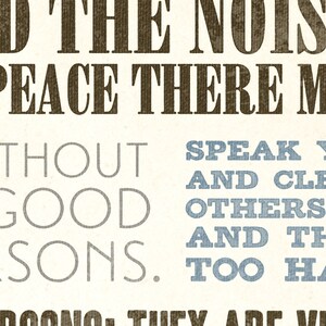Desiderata, Desiderata Print, Hand-stretched Canvas on wood stretcher bars, READY TO HANG, Canvas Gallery Wrap, by Max Ehrmann image 3