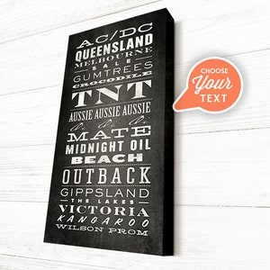 Custom Subway Art, Subway Sign, Bus Sign, Vintage, Personalized Subway Art on Premium Canvas, Pick Your Colors and text, READY TO HANG